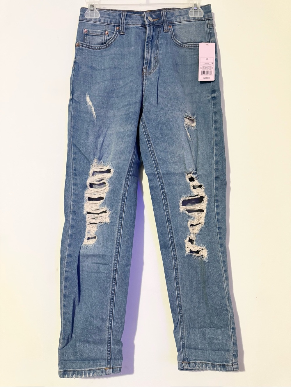 Wild Fable Distressed High Rise Mom Jean